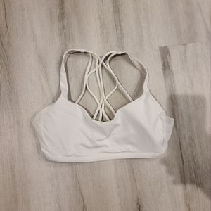 White Lululemon sports bra